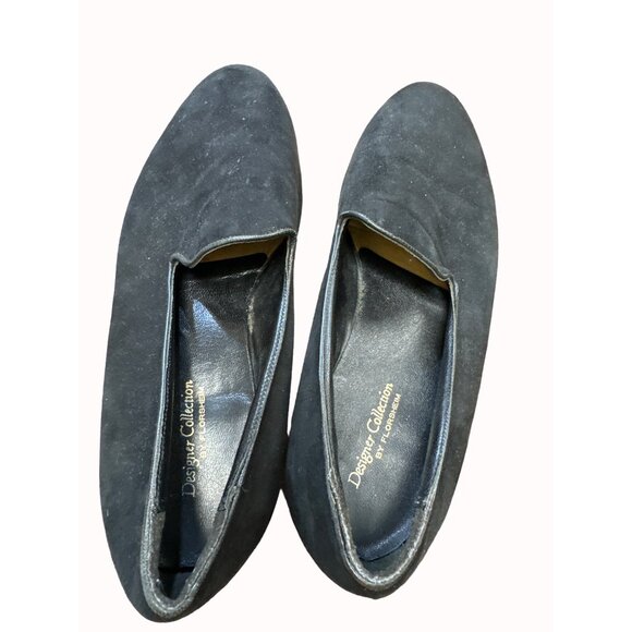 Florsheim Designer Collection men’s black suede loafer shoes size 9D SKU 6271 main image 5